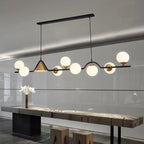 Nordic Iron Glass Pendant Light for Dining Room