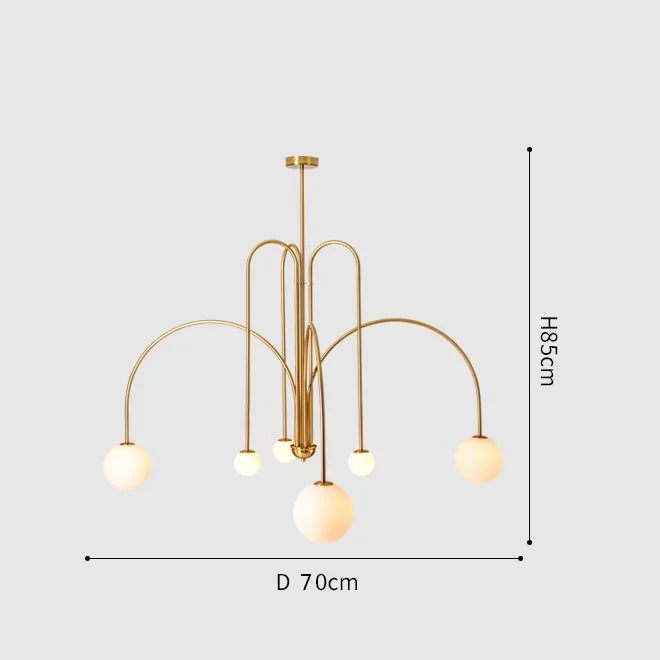 Nordic Minimalist Pendant Light for Living Room Restaurant Lamp Cafe Clothing Store Art Black Gold Red Chandelier