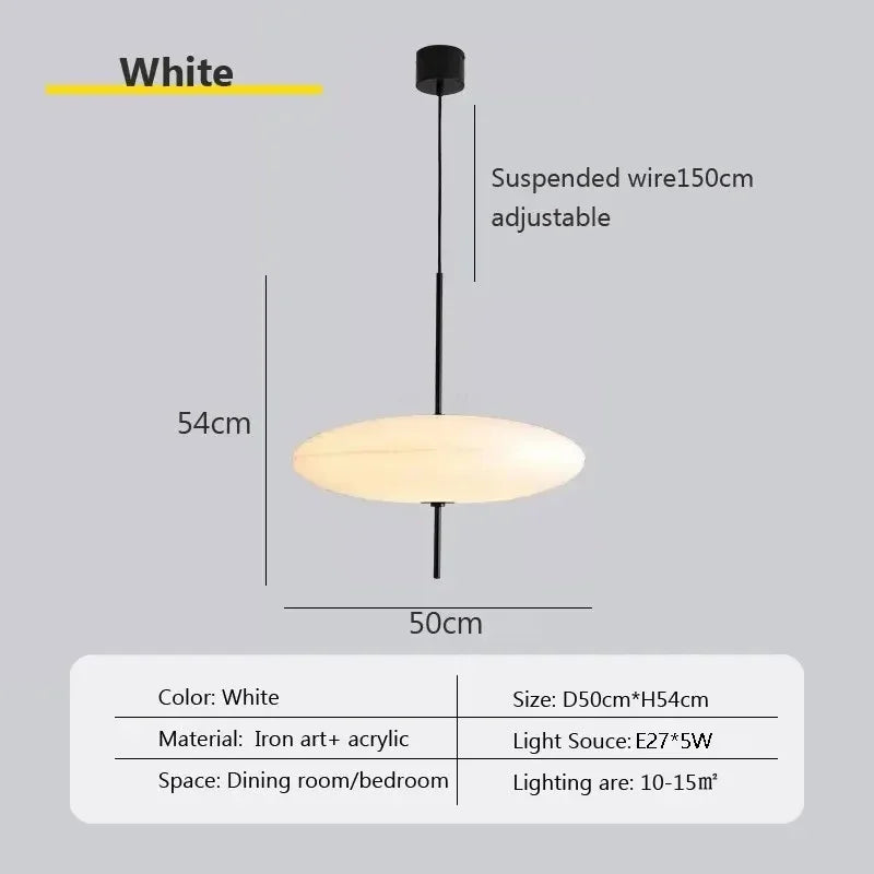 Minimalist LED Pendant Light UFO Flying Saucer Design