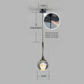 Minimalist Glass Pendant Light for Bedroom