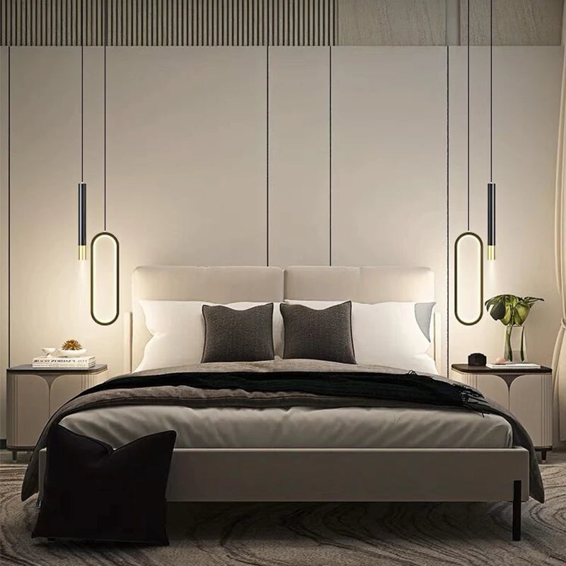Minimalist Iron Pendant Light for Bedroom & Dining