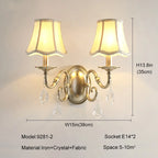 Gold Crystal Chandelier Pendant Light for Living Room
