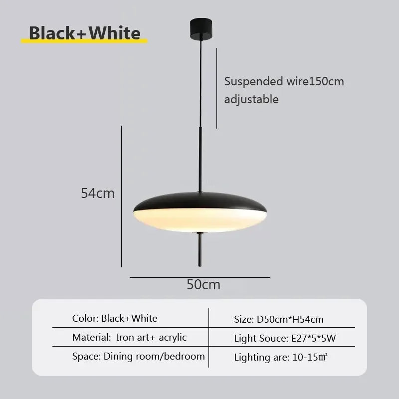 Minimalist Glass Pendant Light for Dining Room