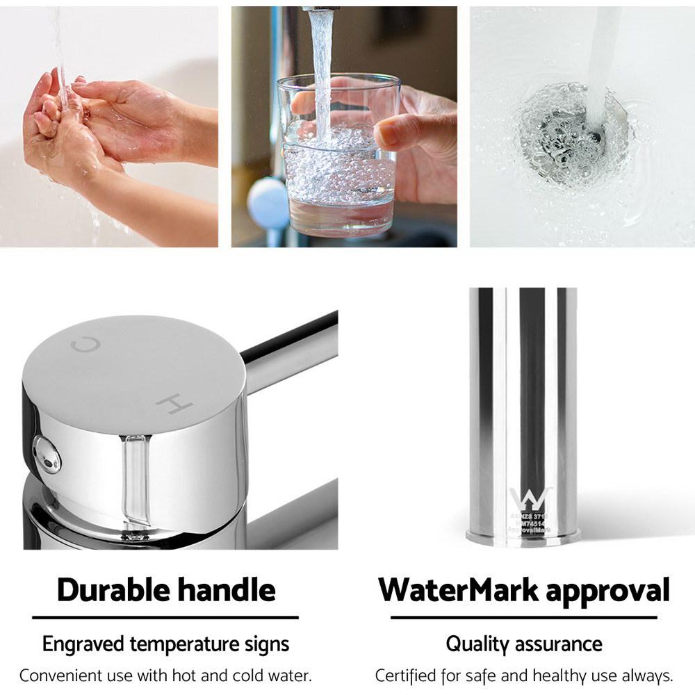 Cefito Bathroom Basin Mixer Tap Round Brass Faucet Vanity Laundry