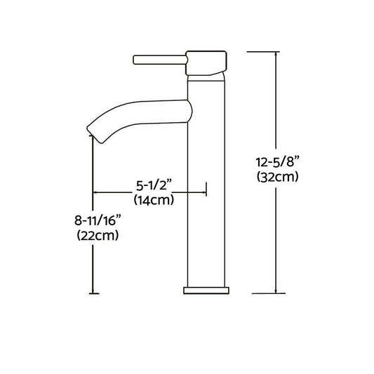 Cefito Bathroom Basin Mixer Tap Round Tall Faucet Vanity Laundry