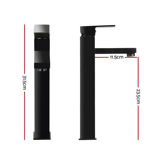 Cefito Bathroom Basin Mixer Tap Square Tall Faucet Vanity Laundry