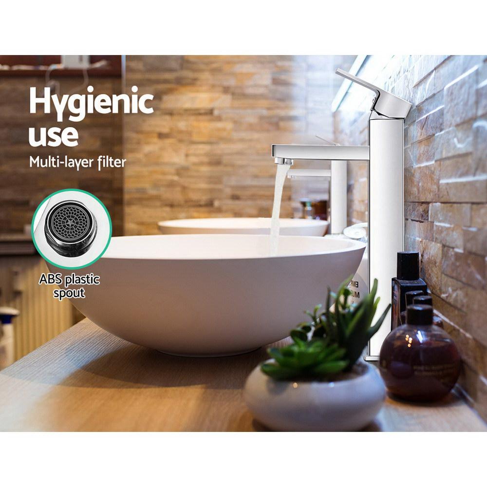 Cefito Bathroom Basin Mixer Tap Square Tall Faucet Vanity Laundry
