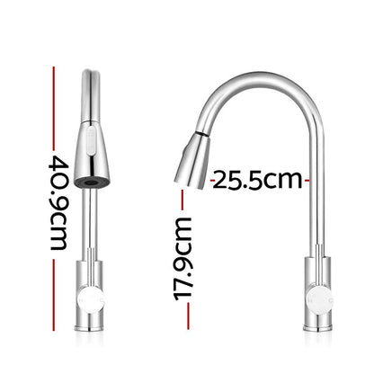 Cefito Kitchen Mixer Tap Pull Out 2 Mode Sink Faucet Basin Laundry