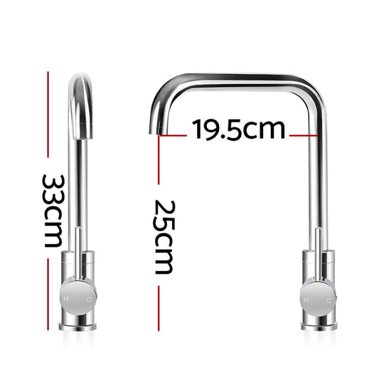 Cefito Kitchen Mixer Tap Mixer Rectangle Sink Faucet Basin Laundry