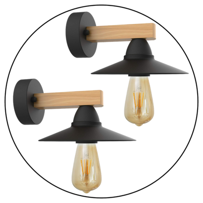 2 Pack Retro Wall Light Lamp Fixtures~1017