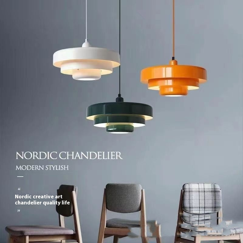 Mid-ancient Danish Rainbow Retro Cake Chandelier