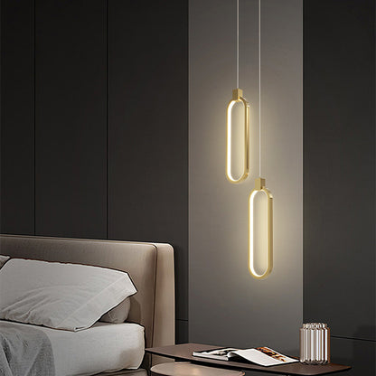 Modern Home Copper Bar Bedside Small Droplight