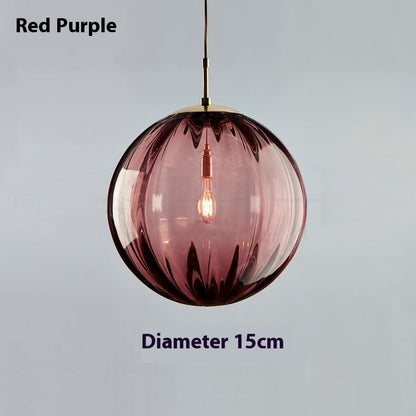 Simple Water-wave Glass Ball Creative Chandelier