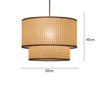 Rattan Woven Pendant Light - Hand-Woven Design