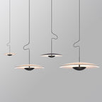 Nordic UFO Pendant Light - Wood/Black Design