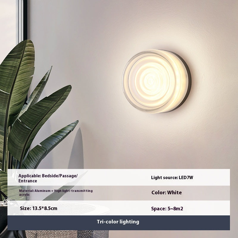 Water Ripple Acrylic Wall Lamp for Living Room