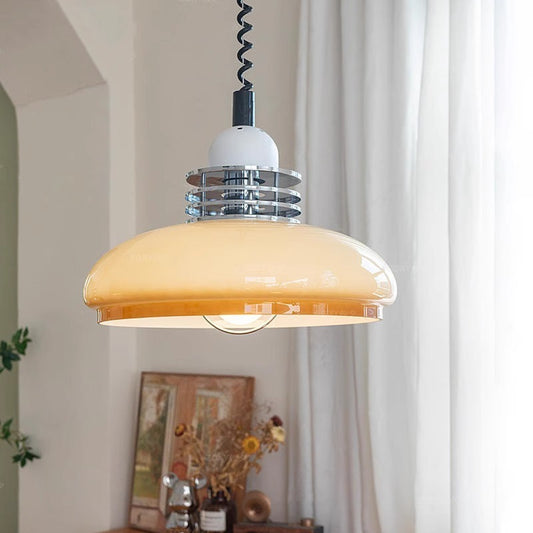 Bauhaus Cream Style Mid-ancient Nordic Retractable Chandelier