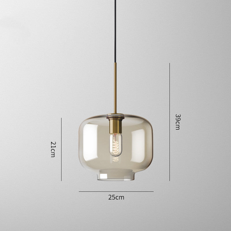 Creative Staircase Cafe Nordic Minimalist Glass Chandelier