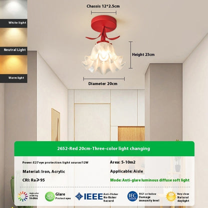 Cream Linglan Flower Corridor Aisle Light