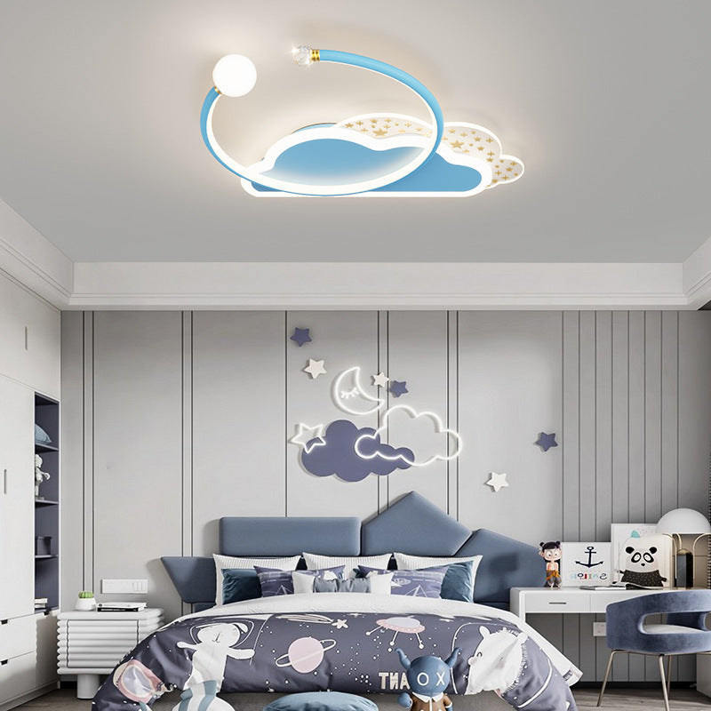 Children's Room Lamp Creative Moon XINGX Cloud Bedroom Ceiling Lamp