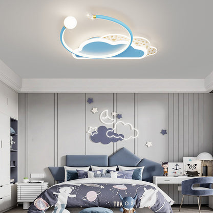 Children's Room Lamp Creative Moon XINGX Cloud Bedroom Ceiling Lamp