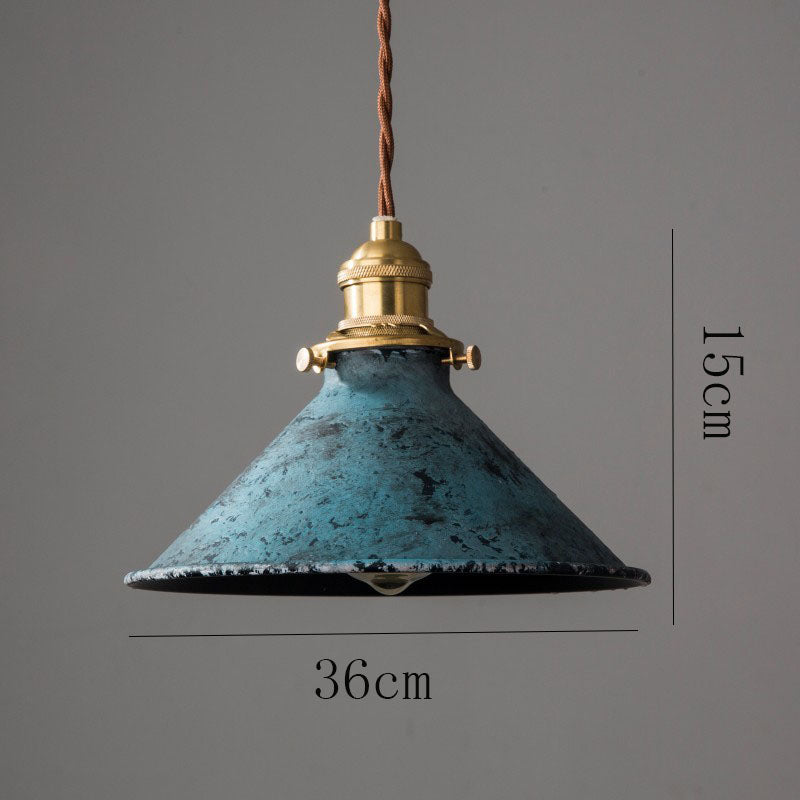Retro Cafe Pendant Lamp Copper & Iron Design