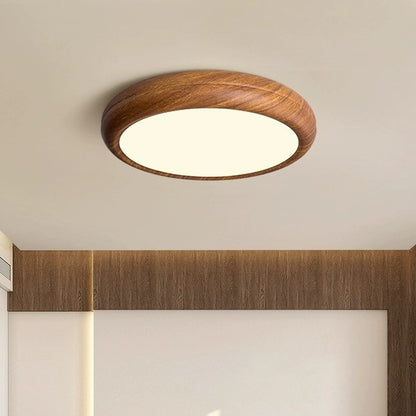 Bedroom Ceiling Lamp Creative Walnut Colors