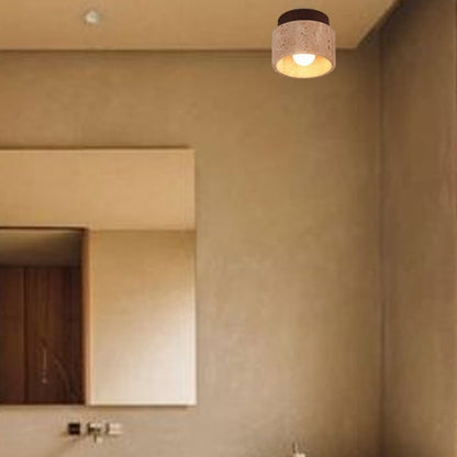 Silent Wind Aisle Balcony Yellow Hole Black Cave Stone Ceiling Light