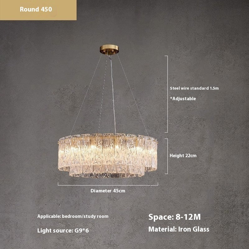 Italian Light Luxury Chandelier Lamp In The Living Room Household Atmosphere