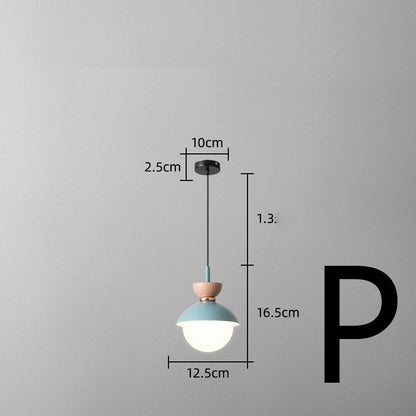 Nordic Bedside Small Chandelier Bar Art Three-head Dining Room Lamp