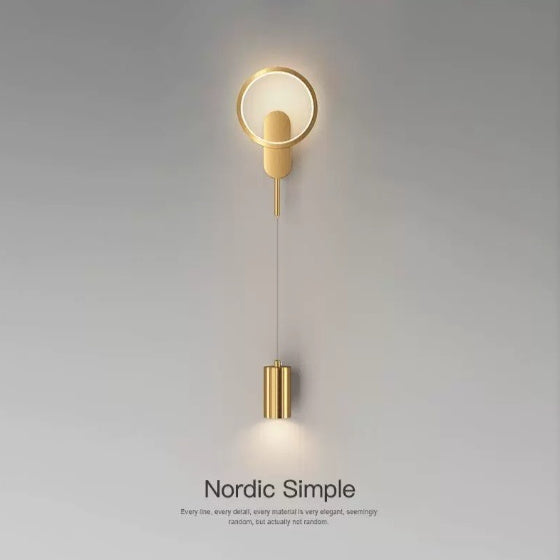 Nordic Iron Wall Sconce with Integrated LED