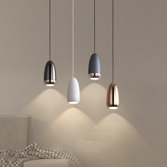 Modern Iron LED Pendant Light with Remote Control