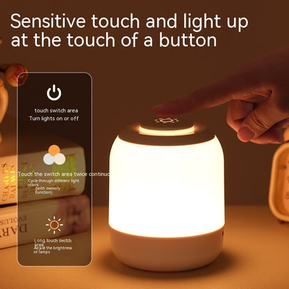 New Rechargeable Touch Small Night Lamp Atmosphere Bedside Lamp