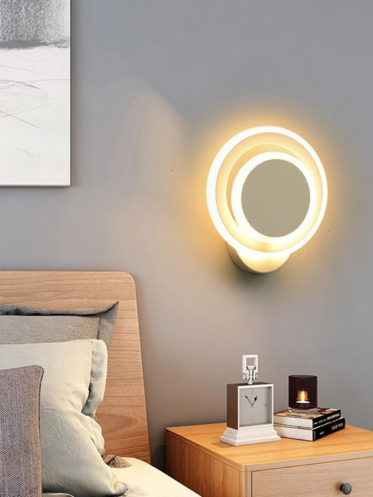 LED Heart-shaped Wall Lamp - Bedroom Living Room Light