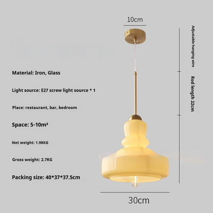 Color Gourd Small Droplight French Bedroom Hotel Bar Decoration Lamps