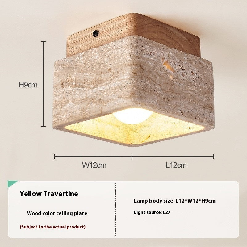 Silent Wind Aisle Balcony Yellow Hole Black Cave Stone Ceiling Light