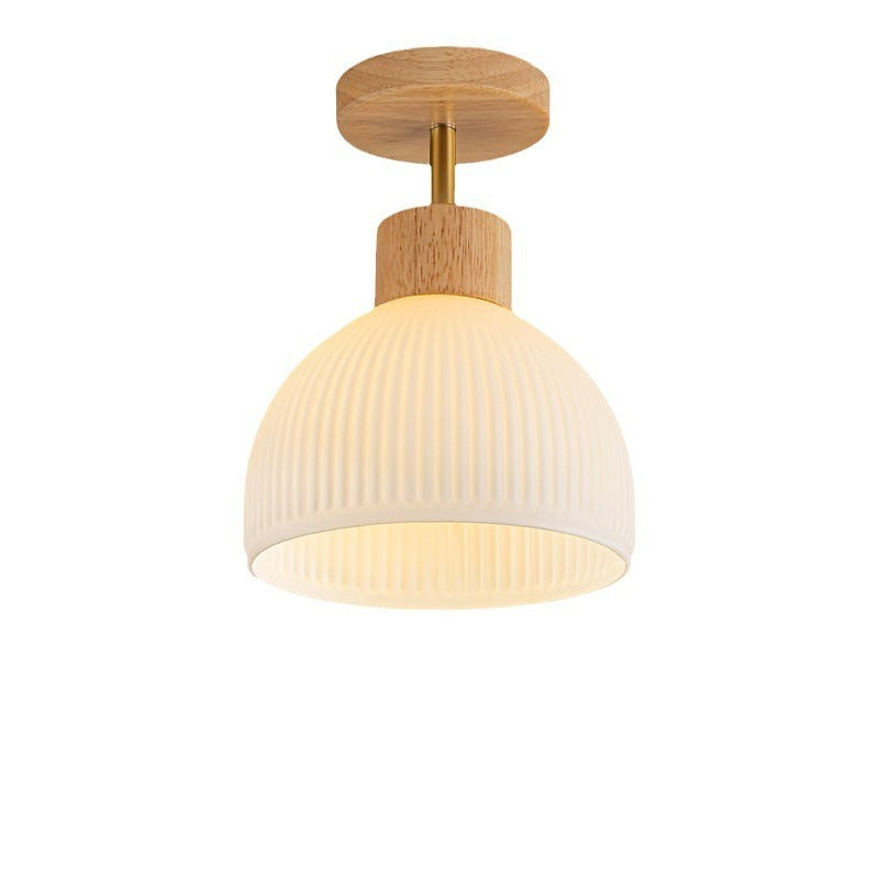 Nordic White Cream Silent Balcony Ceiling Lamp
