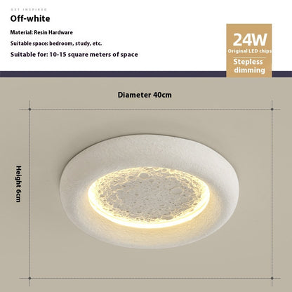 Cream Style Modern Moon Light Master Bedroom Study Ceiling Light