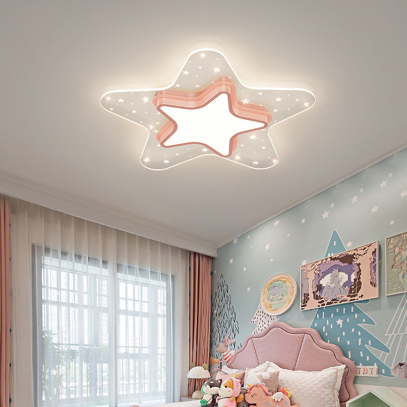 Nordic Princess Ceiling Light - Dimmable LED Stars