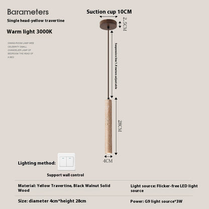 Bedside Chandelier Minimalist Long Line Living Room Wall Light Bulb