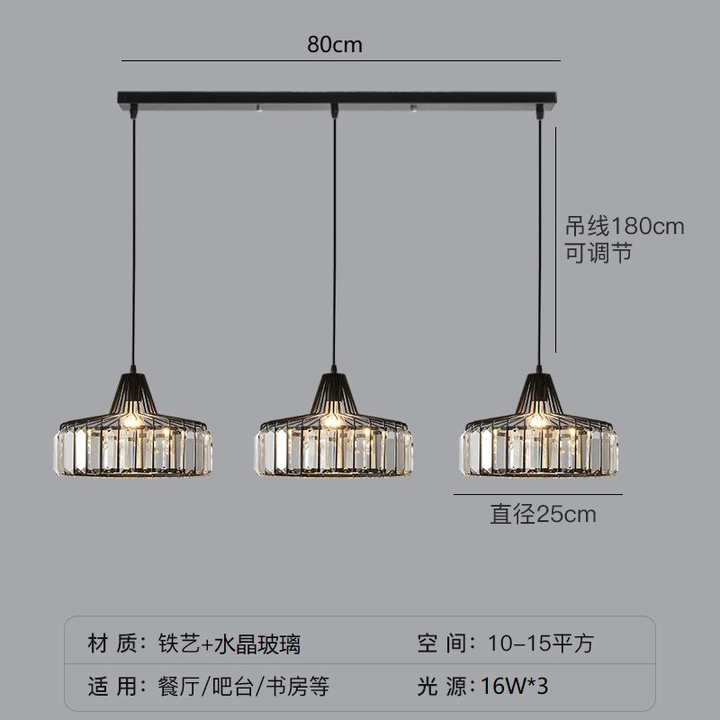 Crystal Sun Modern Pendant Light