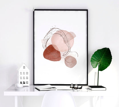 Mid century art prints | set of 3 wall art