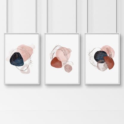 Mid century art prints | set of 3 wall art