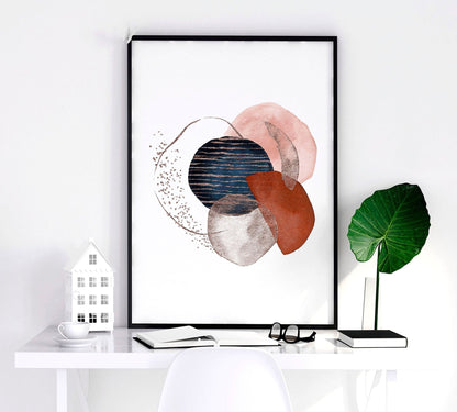 Mid century art prints | set of 3 wall art