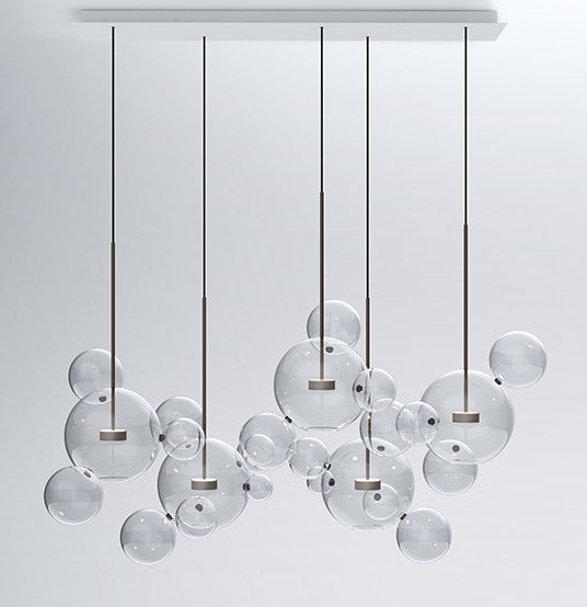 Nordic Glass Bubble Pendant Chandelier LED
