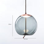 Modern Glass Pendant Chandelier with LED Light