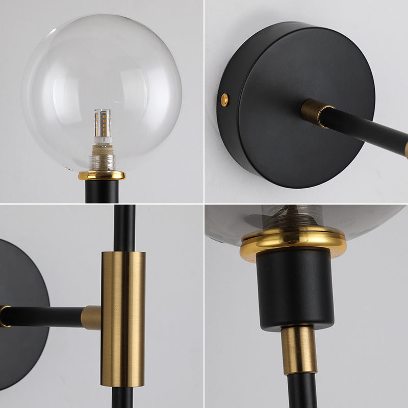 Modern Glass Wall Lamp Nordic Corridor Light