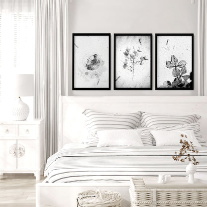 Bedroom art prints | set of 3 framed wall prints