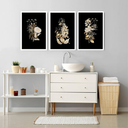 Classy bathroom wall art uk | set of 3 wall art prints