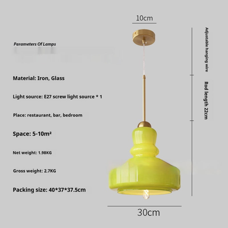 Color Gourd Small Droplight French Bedroom Hotel Bar Decoration Lamps